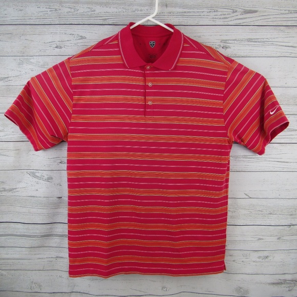 Nike Other - Nike Golf Dri-Fit Men's Striped Polo Shirt Medium